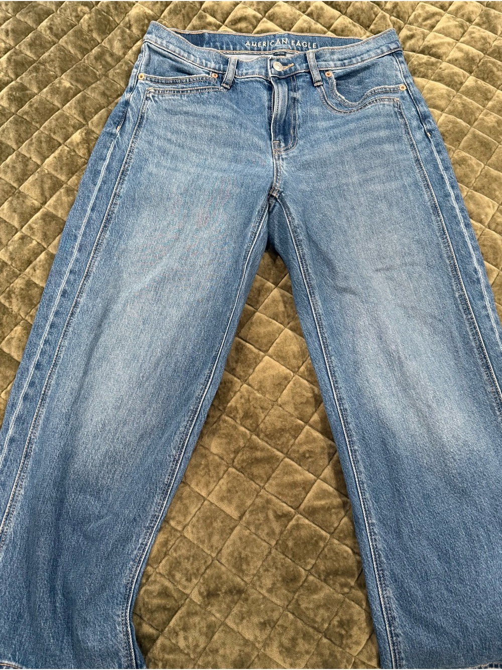 American Eagle Outfitters Women’s Light Blue Flare Jeans
